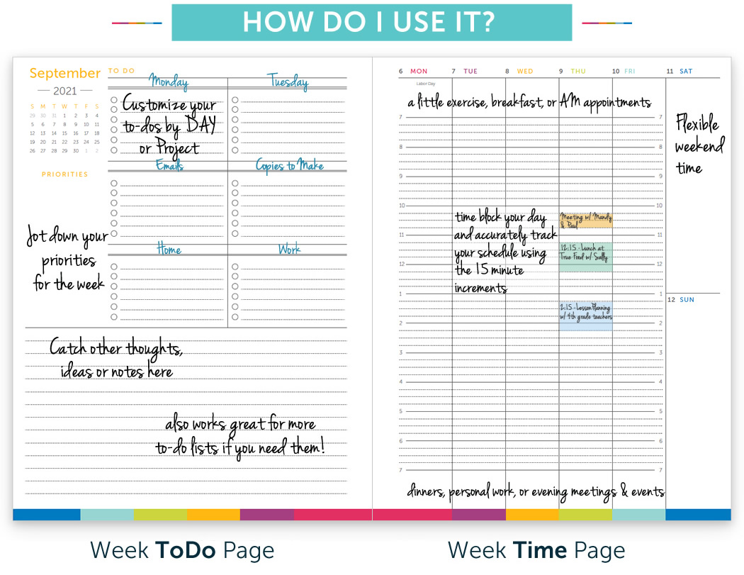 How to use the Time & ToDo Planner