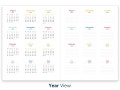 Year View - 2023-24 Time and ToDo Planner Digital